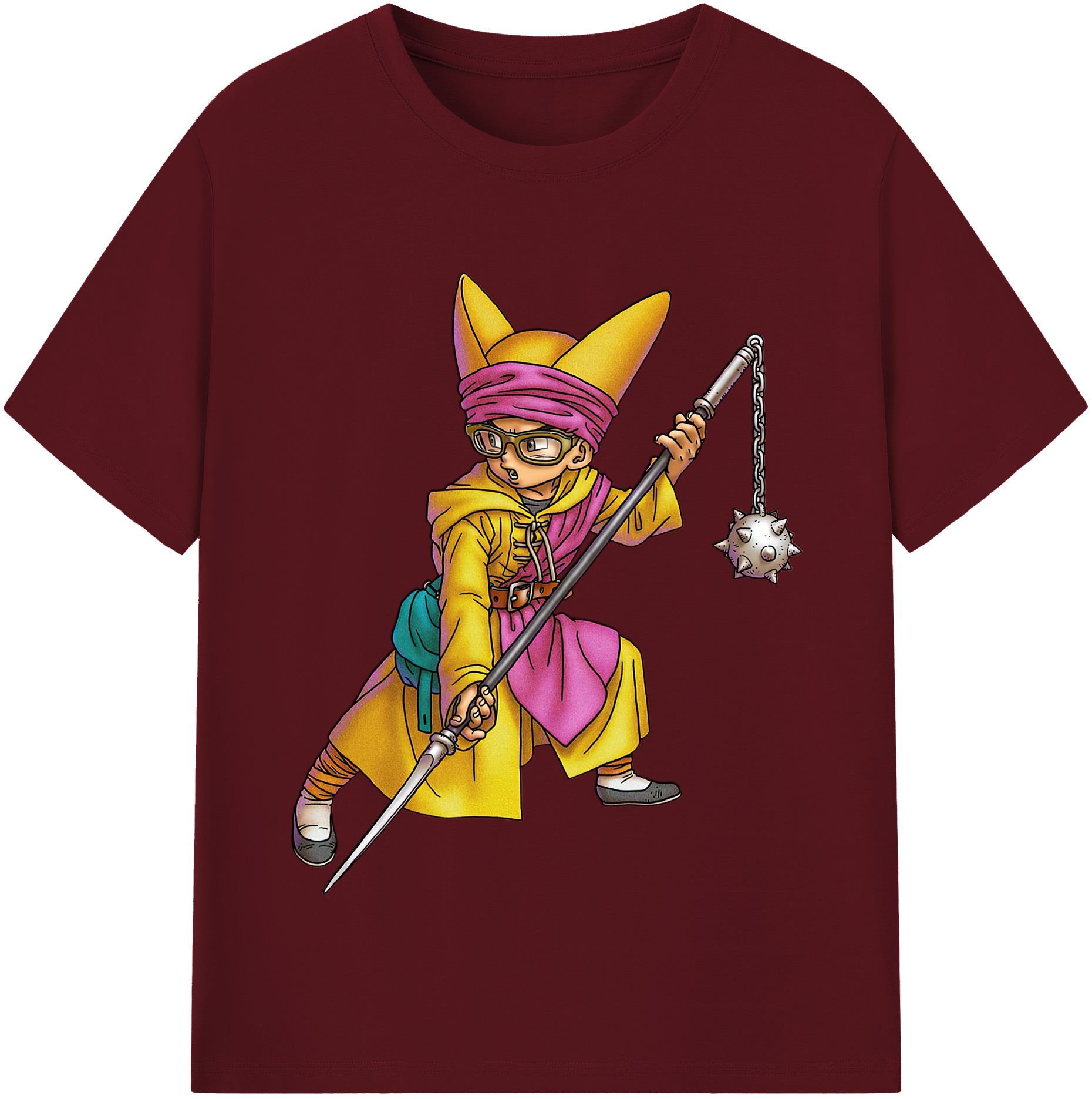（画像用） ドラゴンクエスト Doragon Kuesuto Dragon Quest 綿100％半袖Tシャツ（フロントプリント）